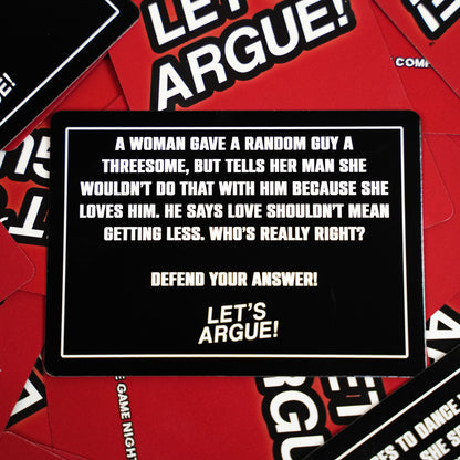 Let’s Argue Card Game – Ignite Fun Conversations